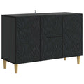 Sideboard Schwarz 89 x 34,5 x 60 cm Holzwerkstoff