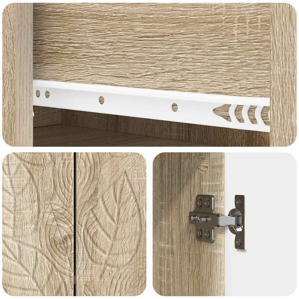 Sideboard Sonoma-Eiche 89 x 34,5 x 60 cm Holzwerkstoff