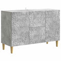 Sideboard Betongrau 89 x 34,5 x 60 cm Holzwerkstoff
