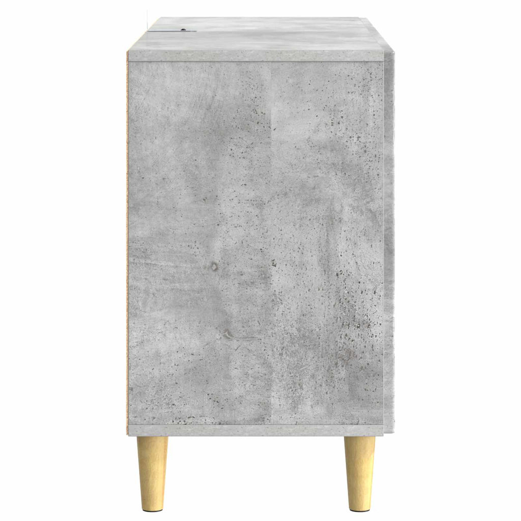Sideboard Betongrau 89 x 34,5 x 60 cm Holzwerkstoff
