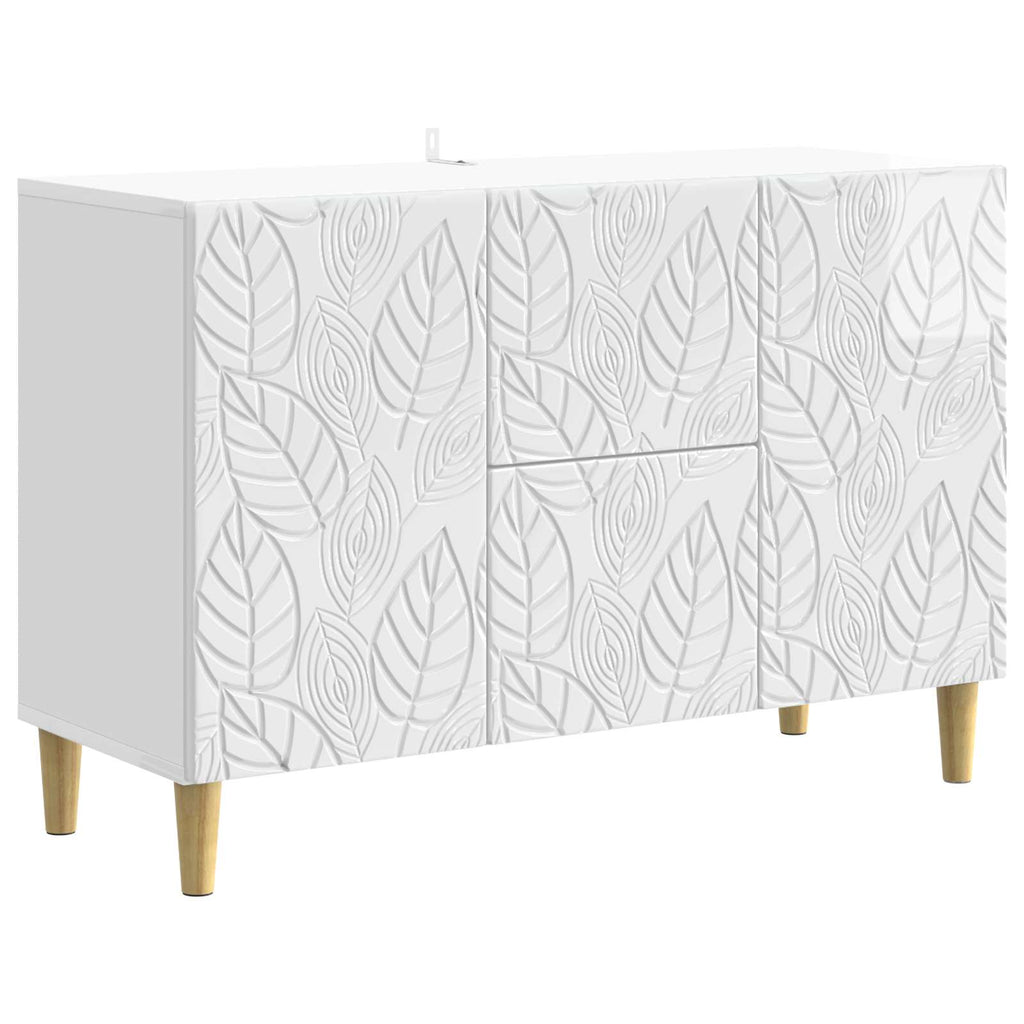 Sideboard Hochglanz Weiß 89 x 34,5 x 60 cm Holzwerkstoff