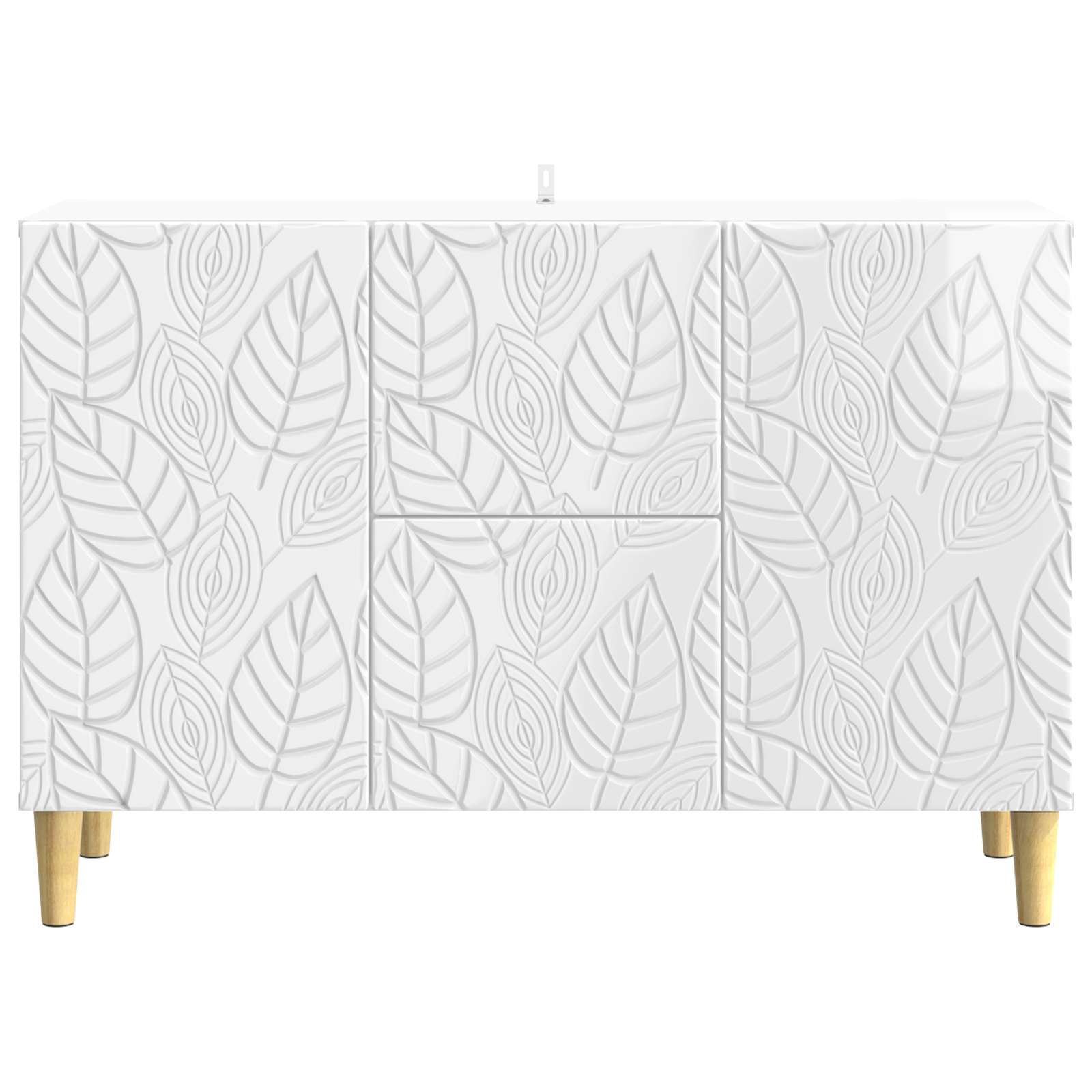 Sideboard Hochglanz Weiß 89 x 34,5 x 60 cm Holzwerkstoff