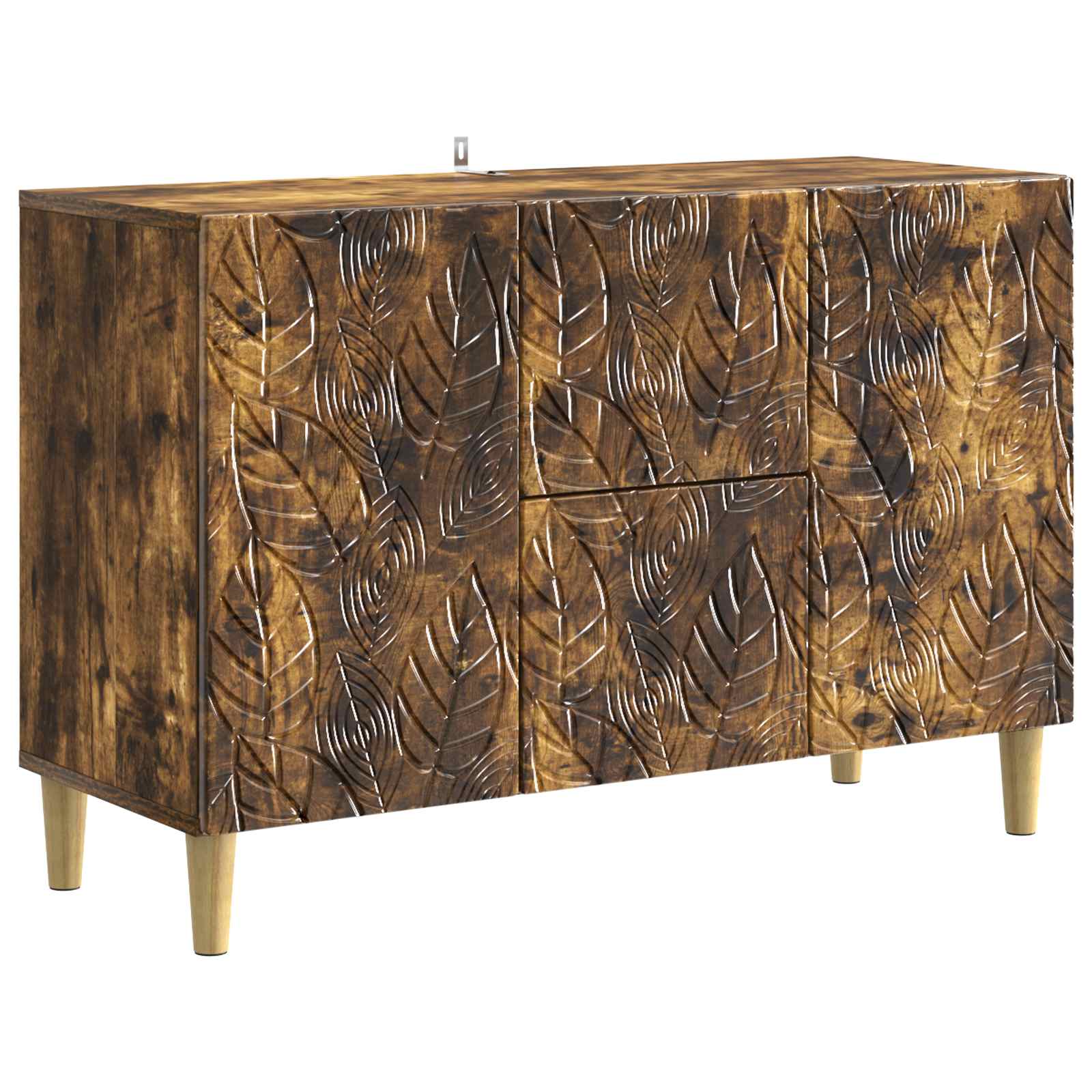 Sideboard Geräucherte Eiche 89 x 34,5 x 60 cm Holzwerkstoff