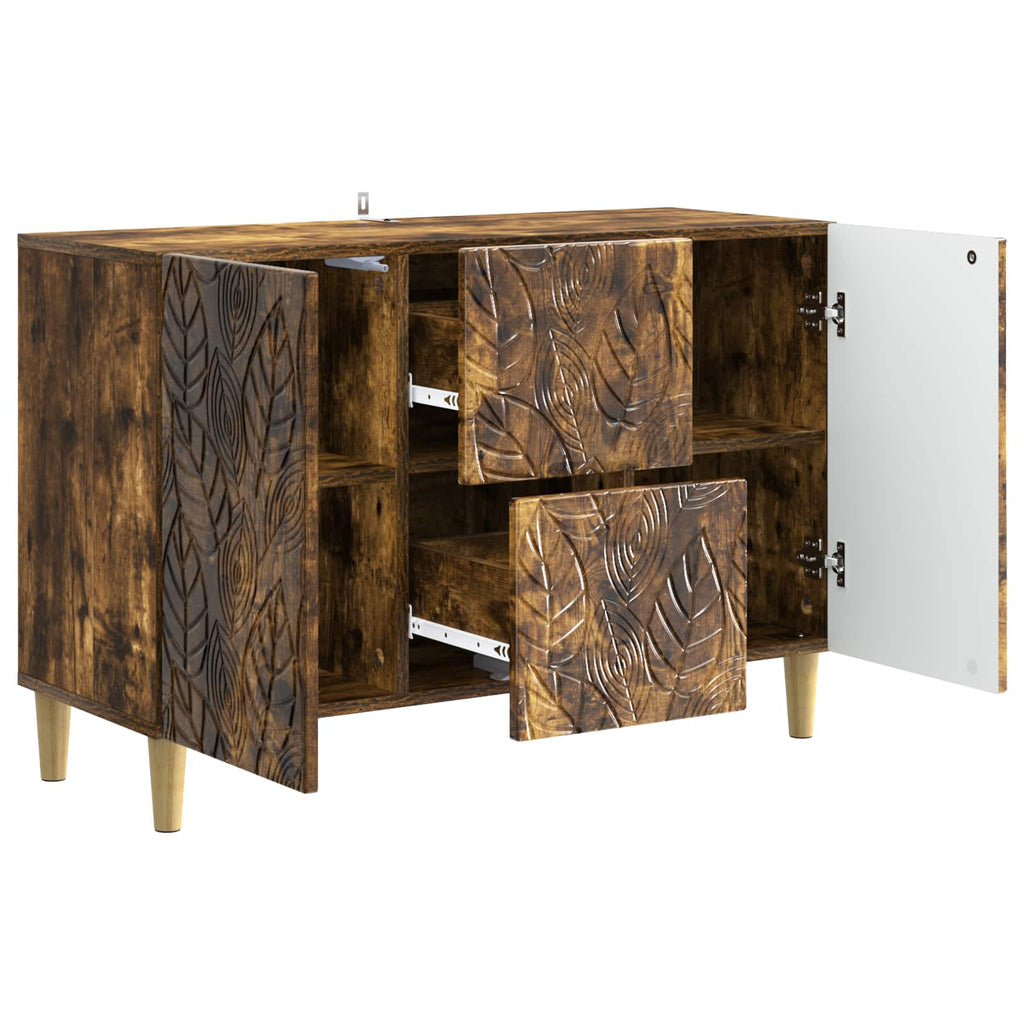 Sideboard Geräucherte Eiche 89 x 34,5 x 60 cm Holzwerkstoff