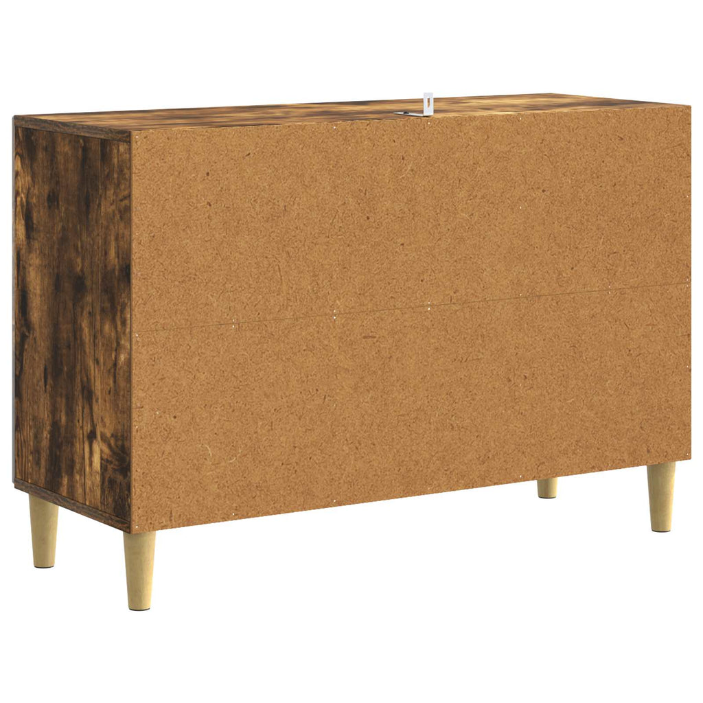 Sideboard Geräucherte Eiche 89 x 34,5 x 60 cm Holzwerkstoff