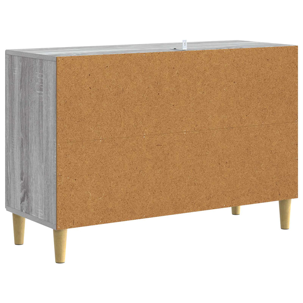 Sideboard Grau Sonoma 89 x 34,5 x 60 cm Holzwerkstoff