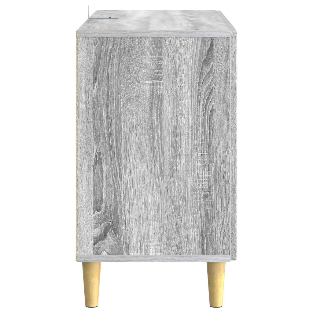 Sideboard Grau Sonoma 89 x 34,5 x 60 cm Holzwerkstoff