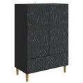 Sideboard Schwarz 66 x 34,5 x 95 cm Holzwerkstoff