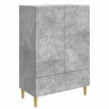 Sideboard Betongrau 66 x 34,5 x 95 cm Holzwerkstoff