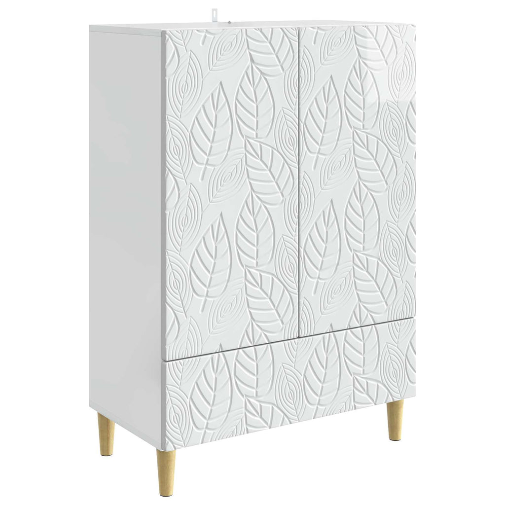 Sideboard Hochglanz Weiß 66 x 34,5 x 95 cm Holzwerkstoff