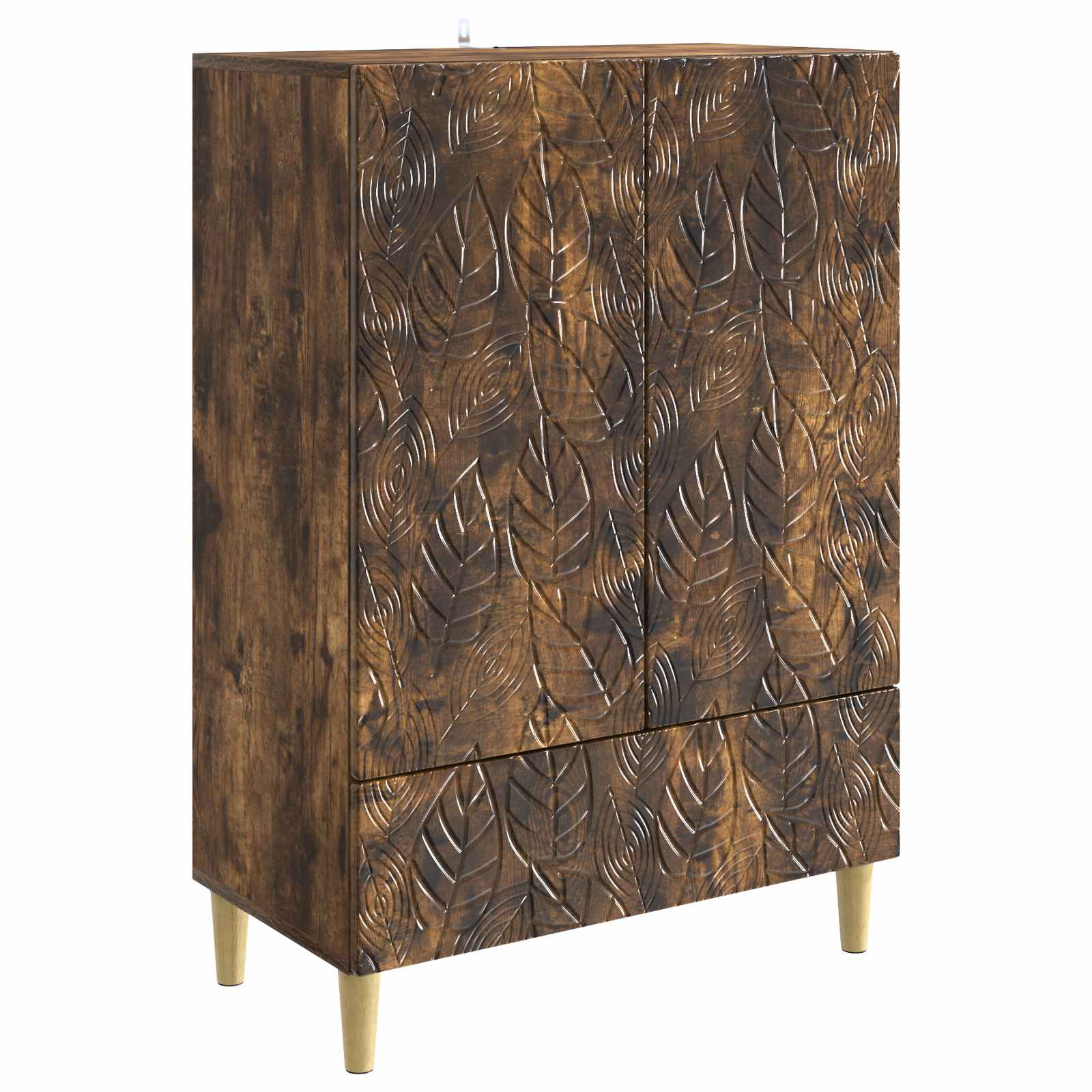 Sideboard Geräucherte Eiche 66 x 34,5 x 95 cm Holzwerkstoff