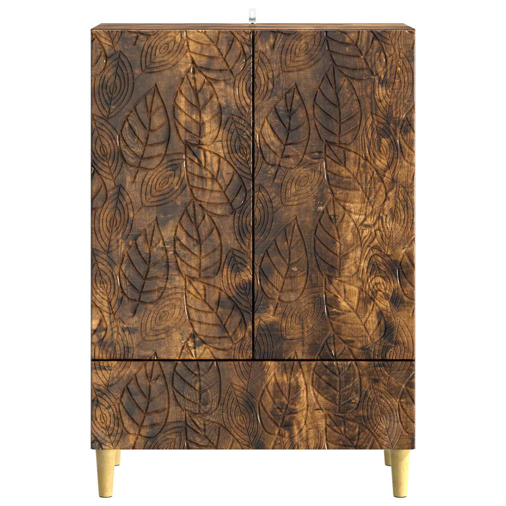 Sideboard Geräucherte Eiche 66 x 34,5 x 95 cm Holzwerkstoff