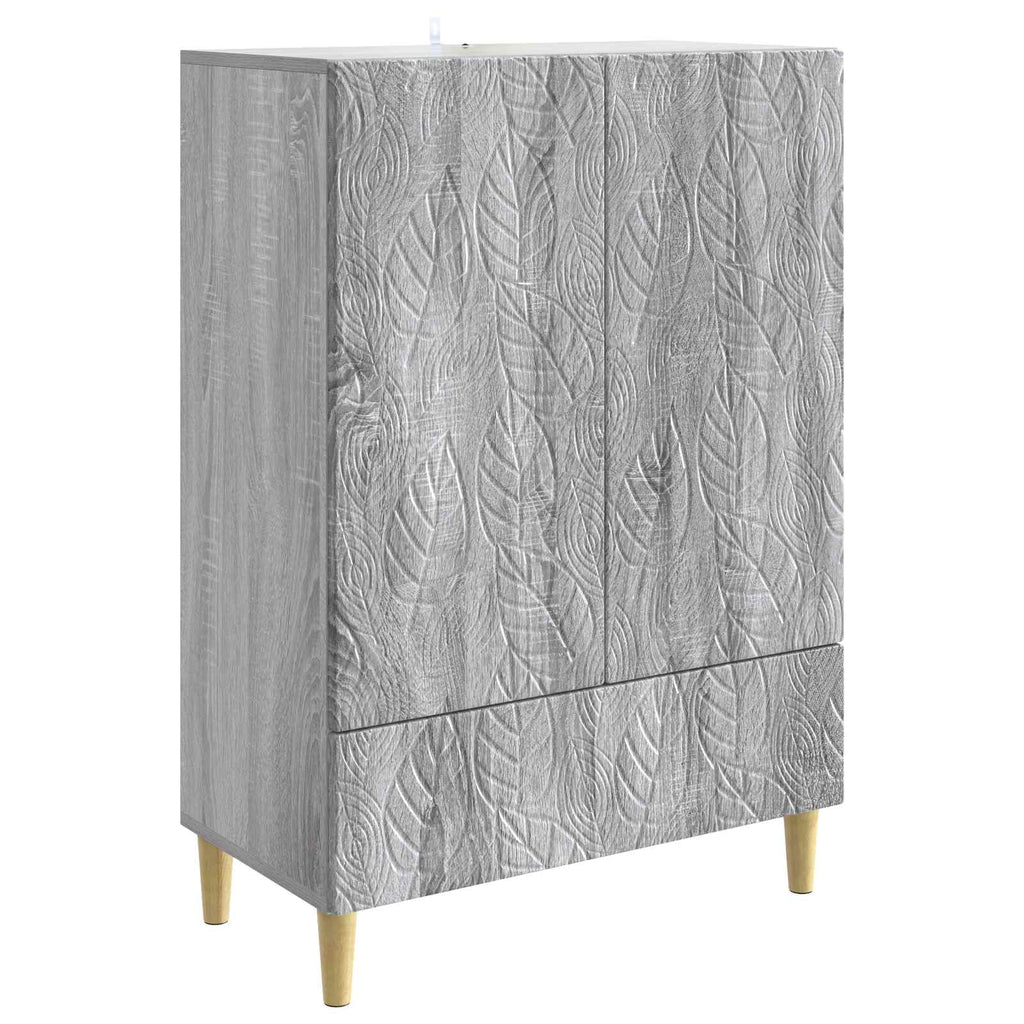Sideboard Grau Sonoma 66 x 34,5 x 95 cm Holzwerkstoff