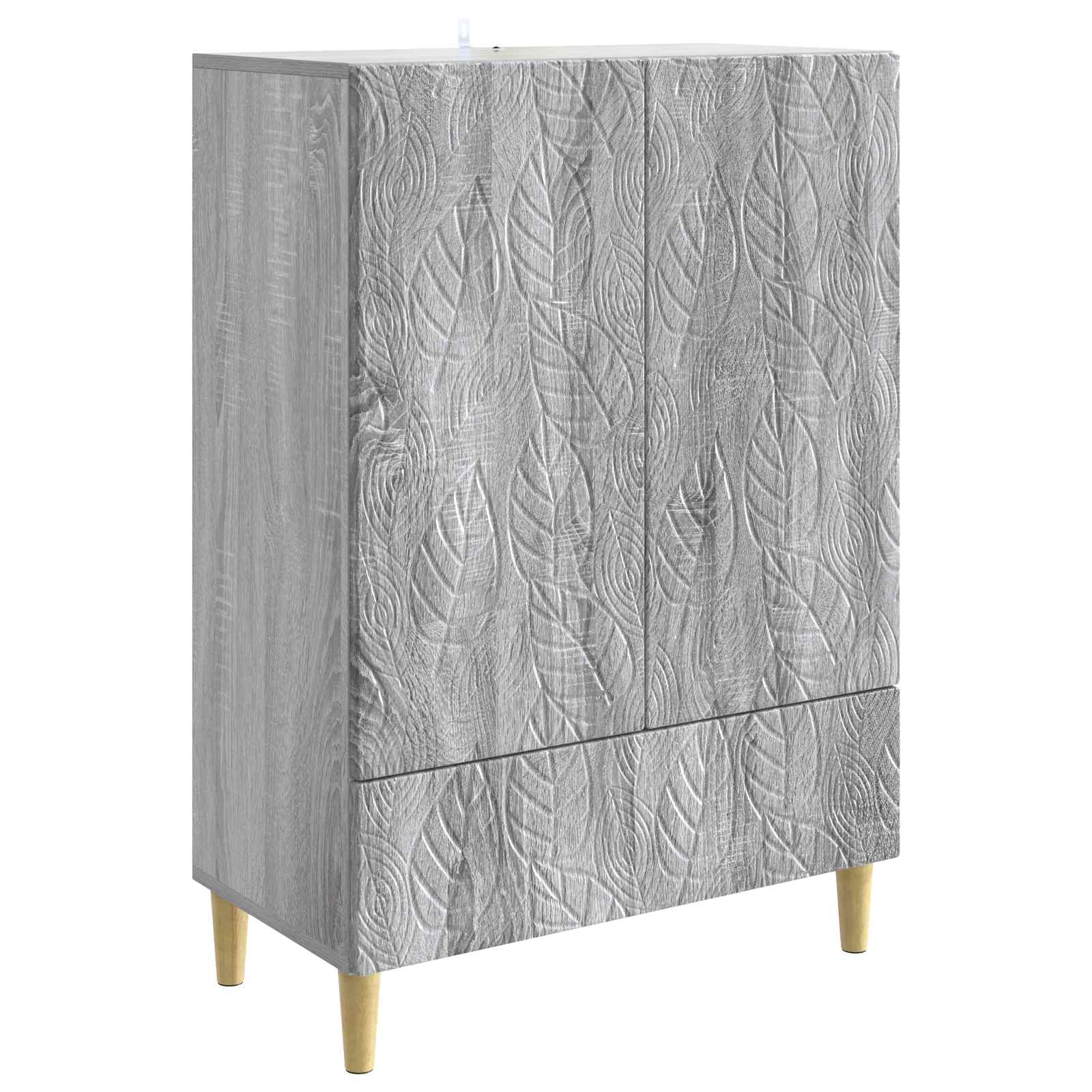 Sideboard Grau Sonoma 66 x 34,5 x 95 cm Holzwerkstoff