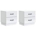 Nachttisch 2 pcs Weiß 43 x 34,5 x 44,5 cm Holzwerkstoff