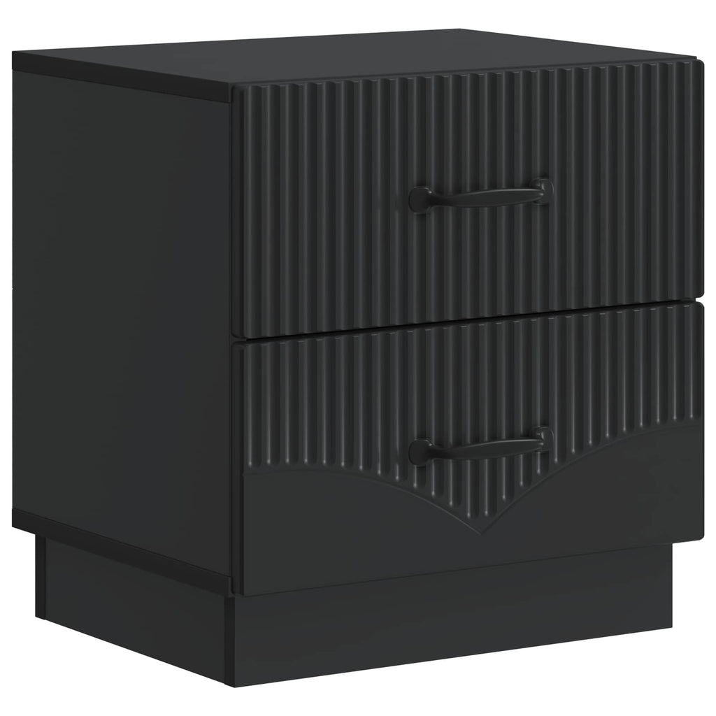Nachttisch 2 pcs Schwarz 43 x 34,5 x 44,5 cm Holzwerkstoff