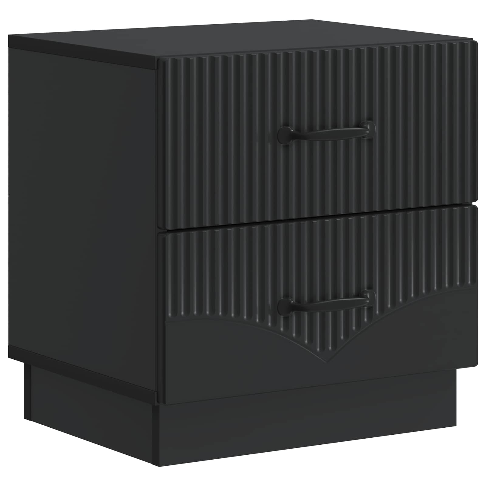 Nachttisch 2 pcs Schwarz 43 x 34,5 x 44,5 cm Holzwerkstoff