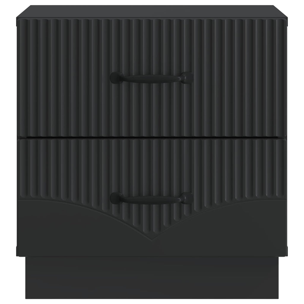 Nachttisch 2 pcs Schwarz 43 x 34,5 x 44,5 cm Holzwerkstoff