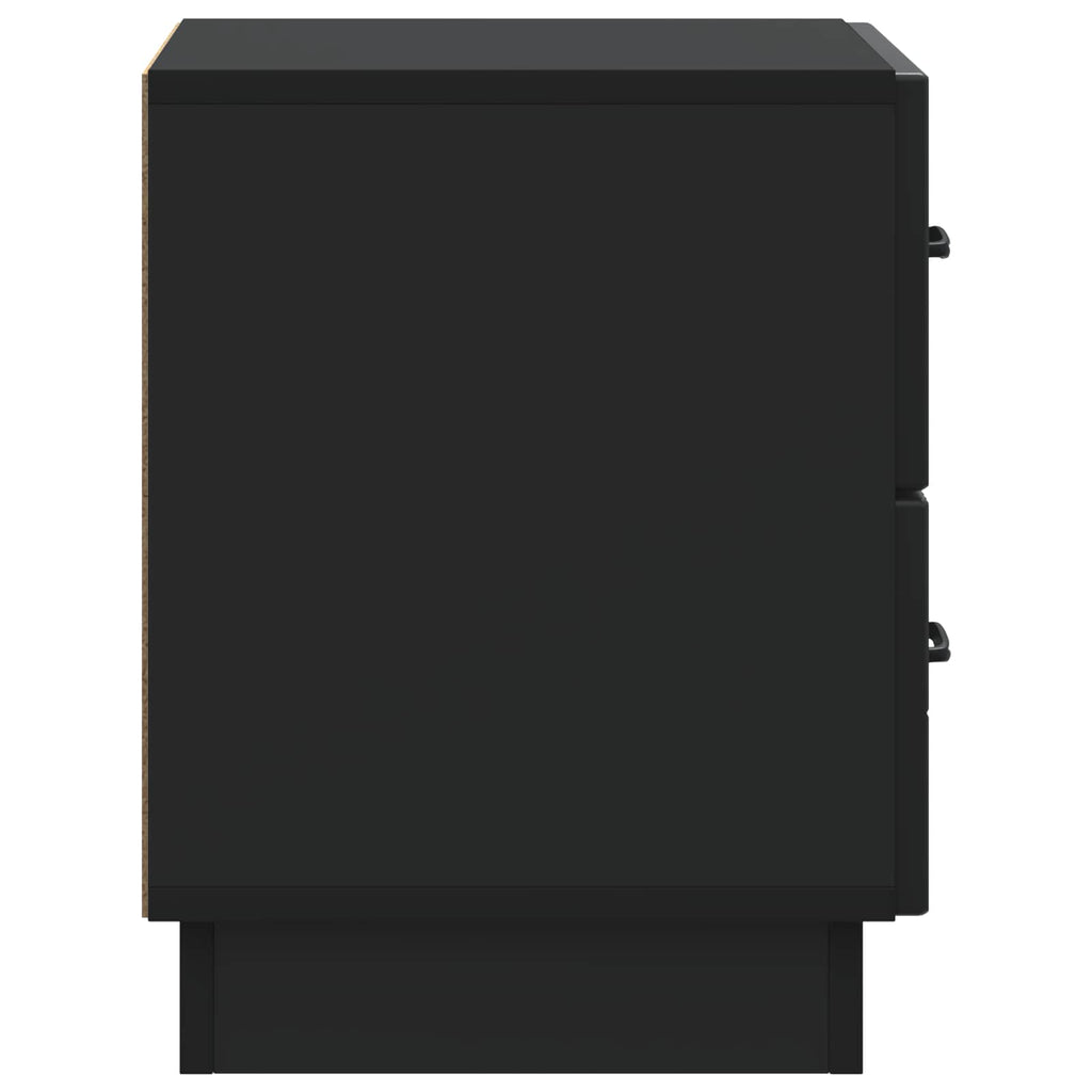 Nachttisch 2 pcs Schwarz 43 x 34,5 x 44,5 cm Holzwerkstoff