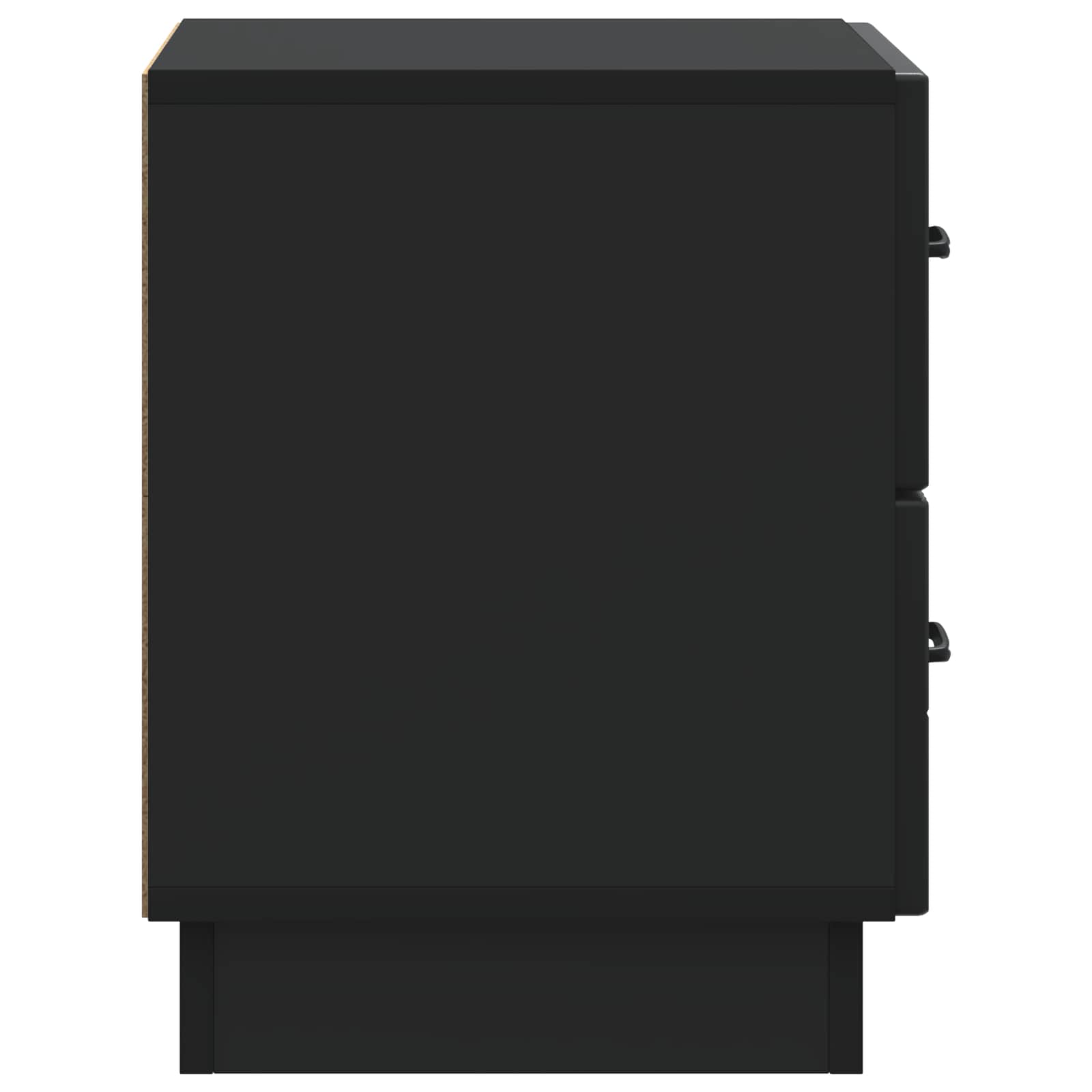 Nachttisch 2 pcs Schwarz 43 x 34,5 x 44,5 cm Holzwerkstoff