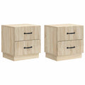 Nachttisch 2 pcs Sonoma-Eiche 43 x 34,5 x 44,5 cm Holzwerkstoff