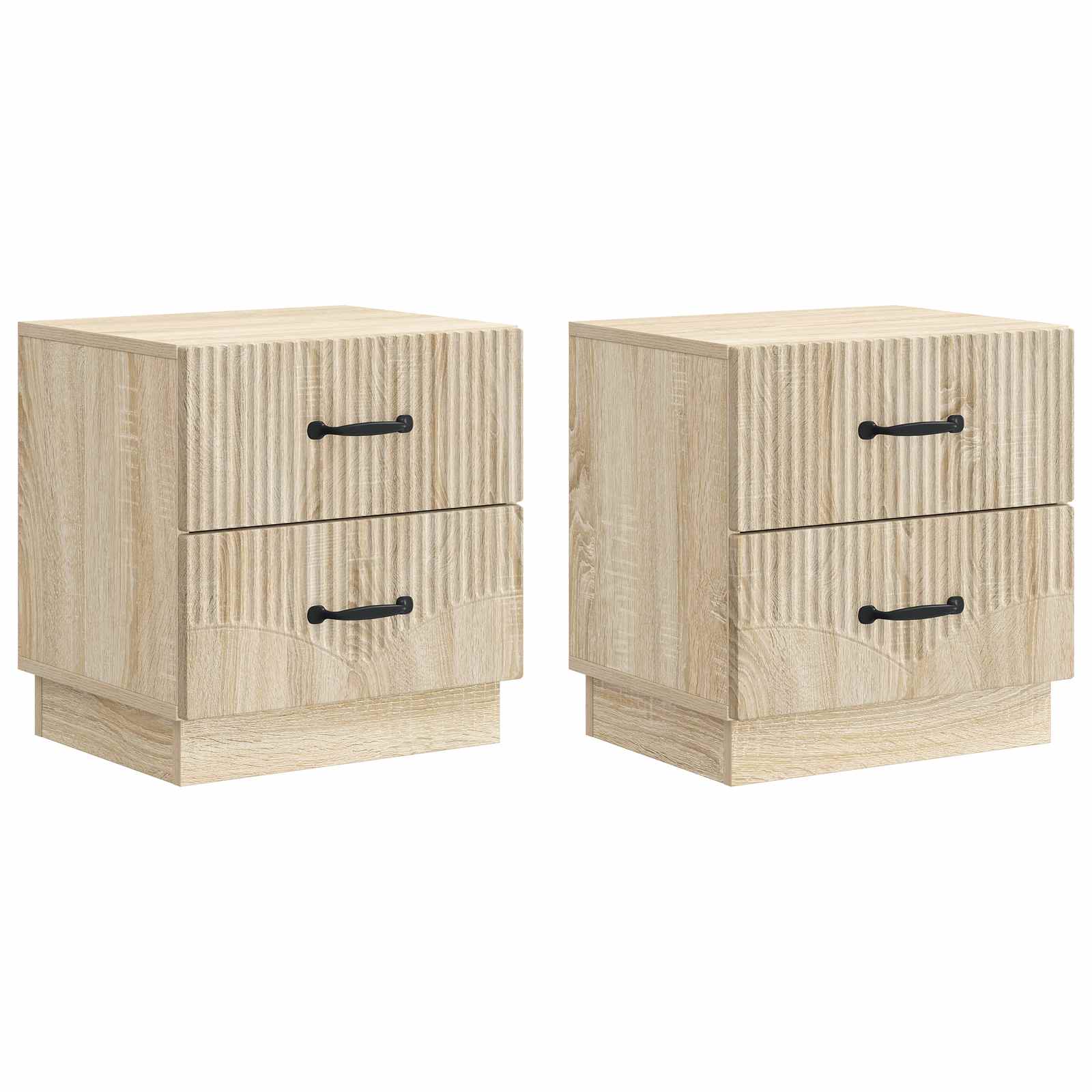 Nachttisch 2 pcs Sonoma-Eiche 43 x 34,5 x 44,5 cm Holzwerkstoff