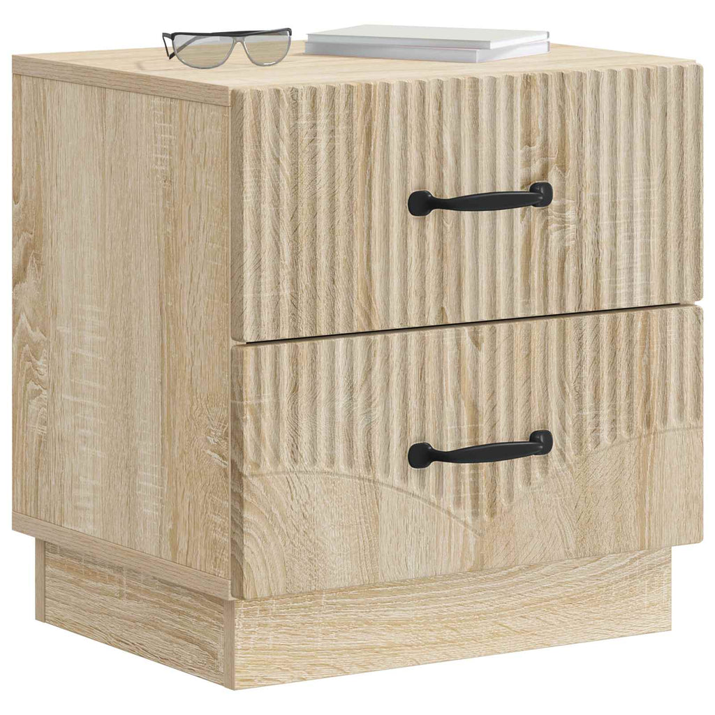 Nachttisch 2 pcs Sonoma-Eiche 43 x 34,5 x 44,5 cm Holzwerkstoff