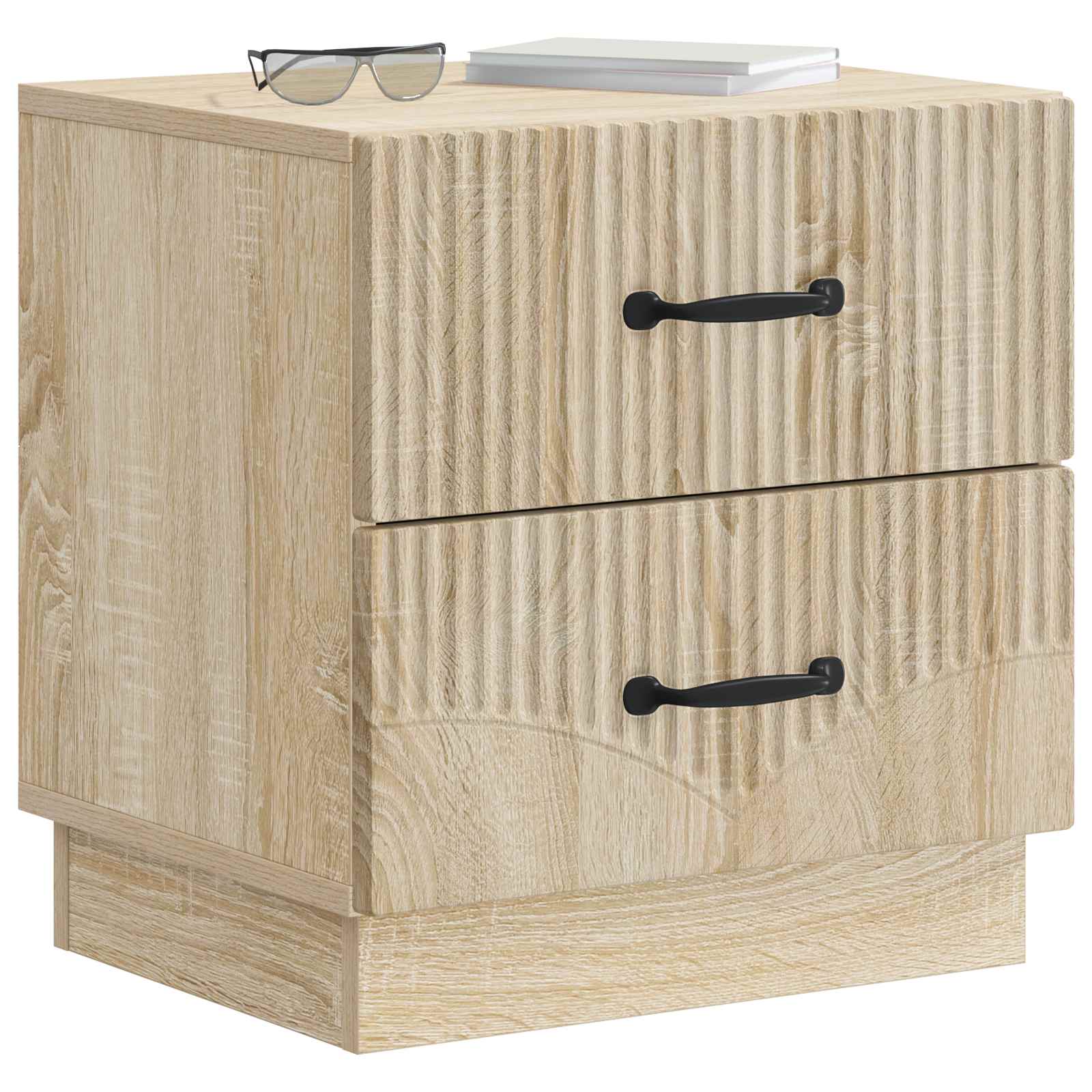 Nachttisch 2 pcs Sonoma-Eiche 43 x 34,5 x 44,5 cm Holzwerkstoff