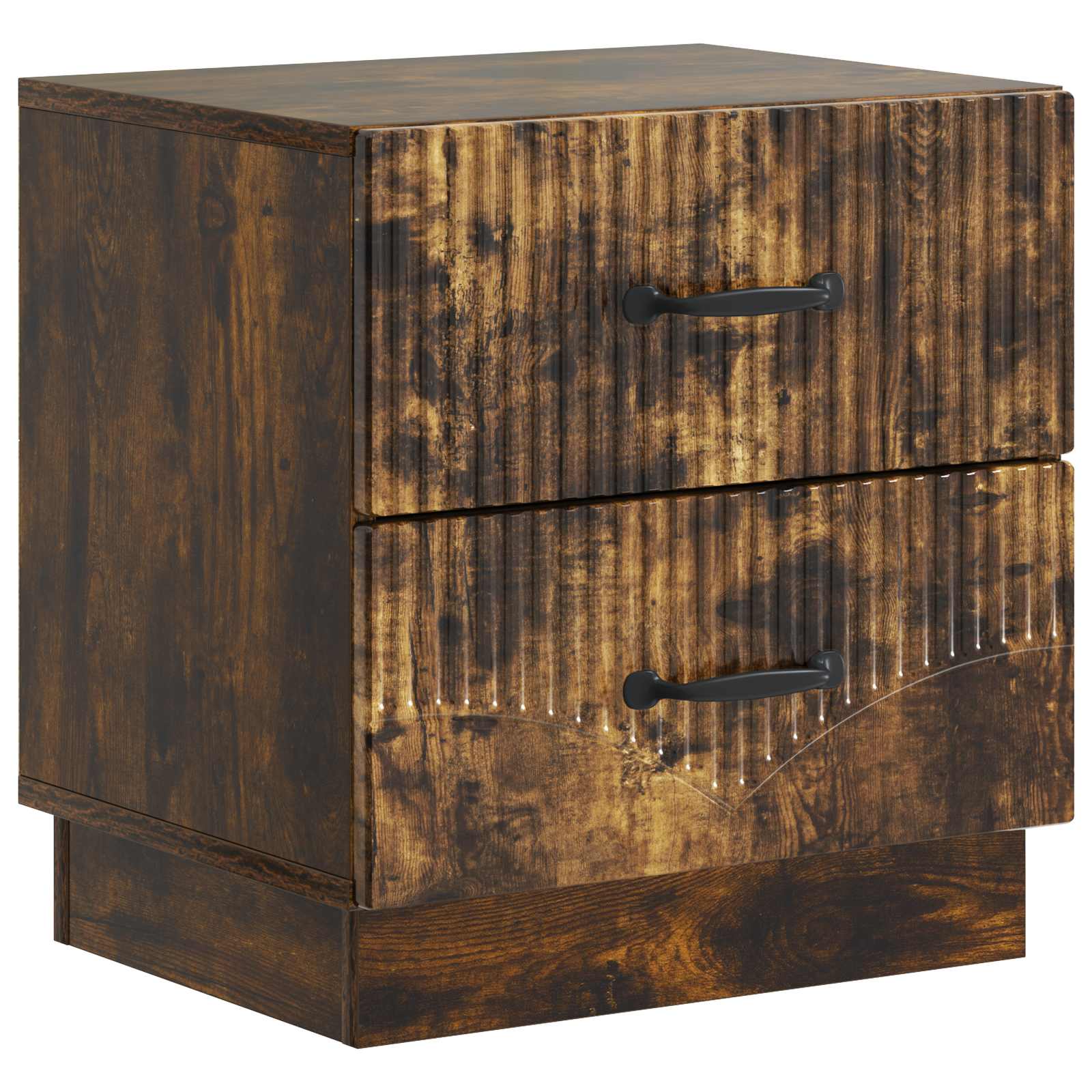 Nachttisch 2 pcs Geräucherte Eiche 43 x 34,5 x 44,5 cm