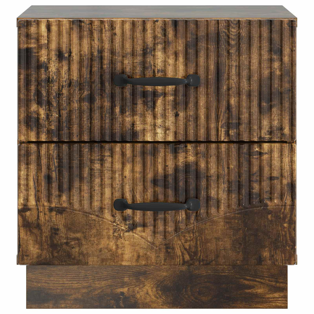 Nachttisch 2 pcs Geräucherte Eiche 43 x 34,5 x 44,5 cm