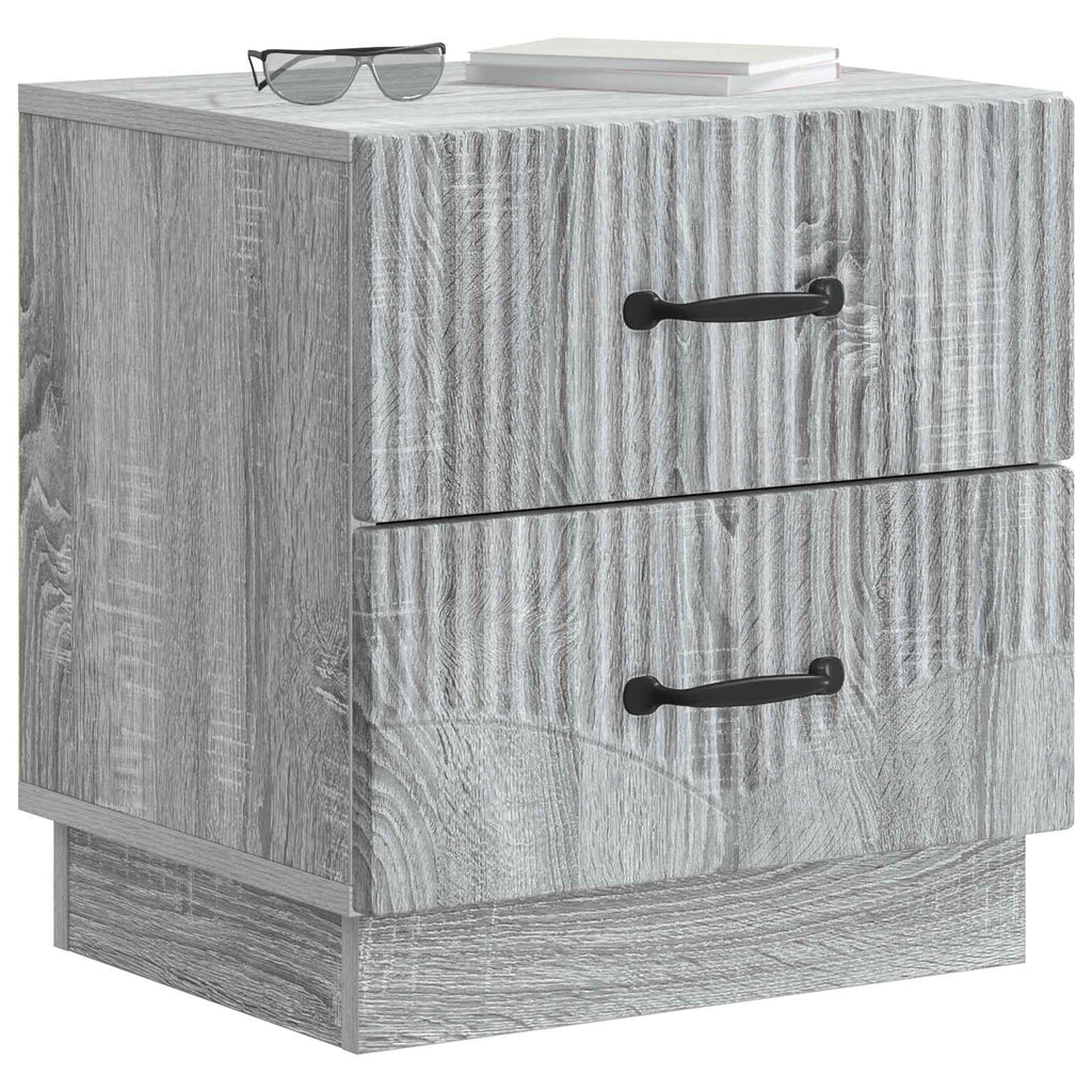 Nachttisch Graues Sonoma 43 x 34,5 x 44,5 cm Holzwerkstoff