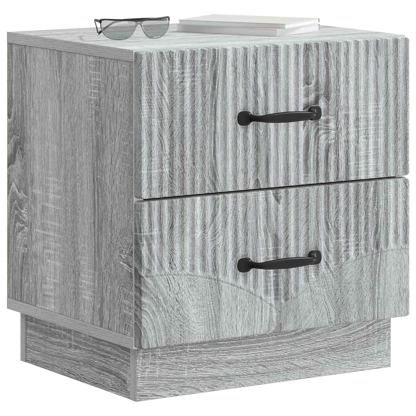 Nachttisch Graues Sonoma 43 x 34,5 x 44,5 cm Holzwerkstoff