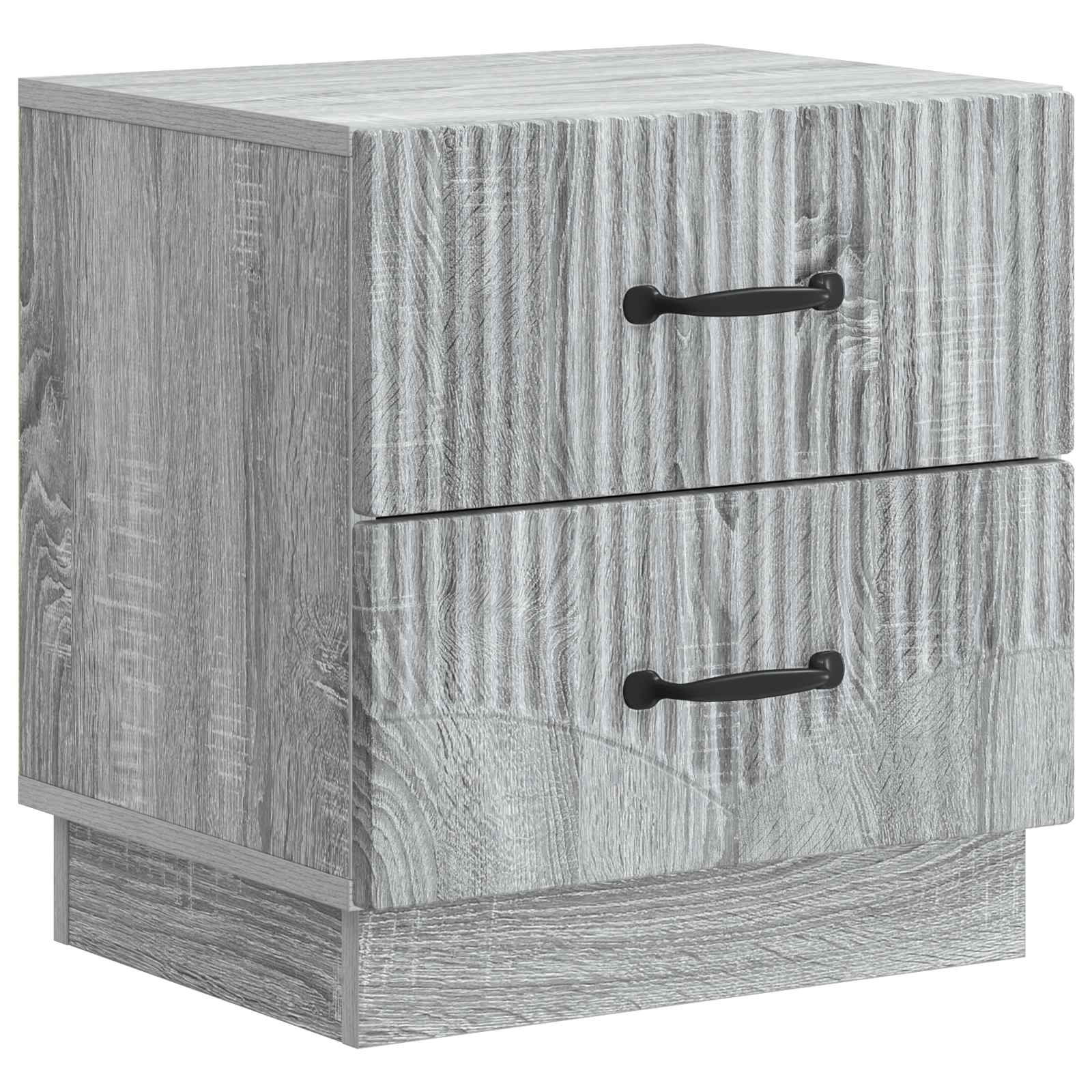 Nachttisch 2 pcs Graues Sonoma 43 x 34,5 x 44,5 cm