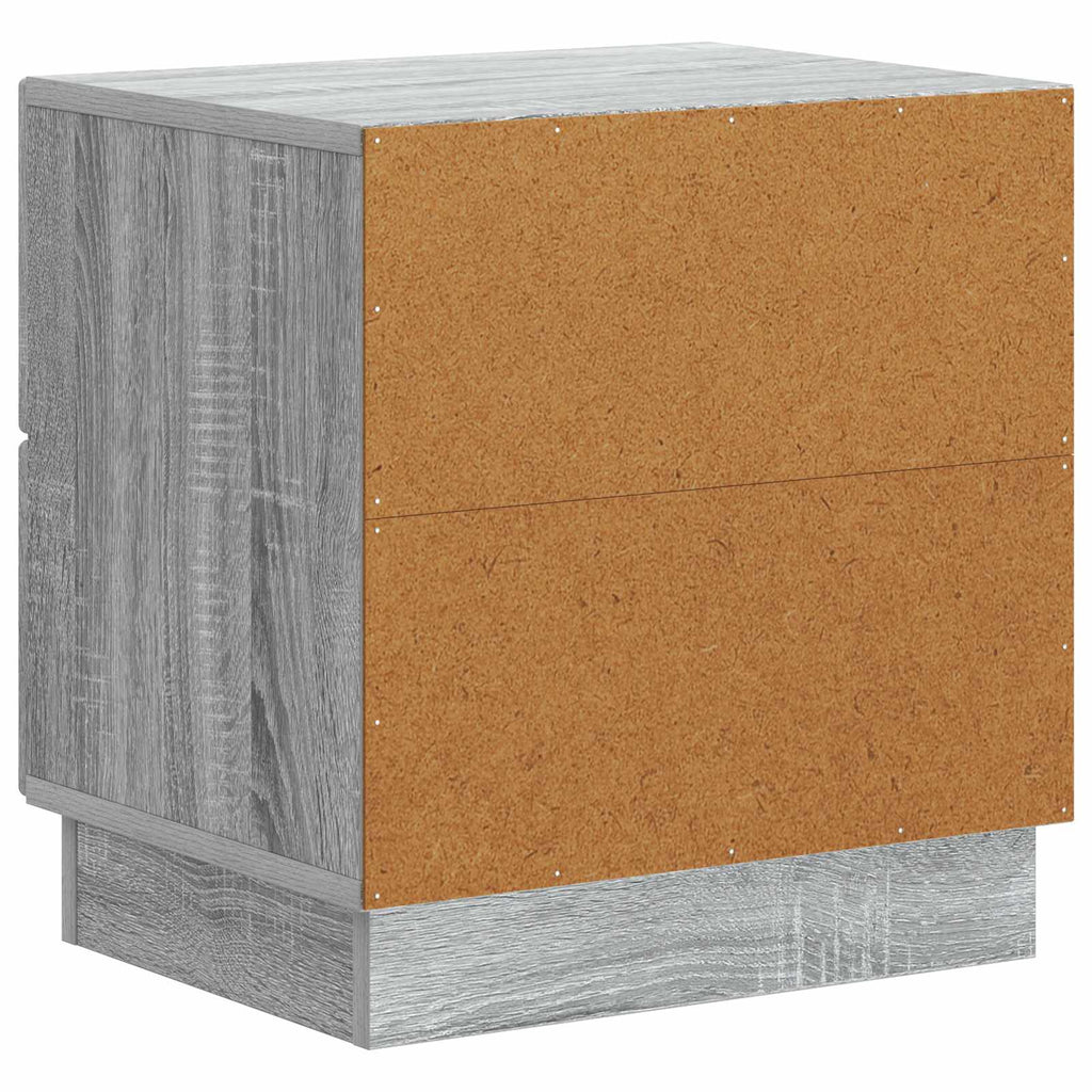 Nachttisch 2 pcs Graues Sonoma 43 x 34,5 x 44,5 cm