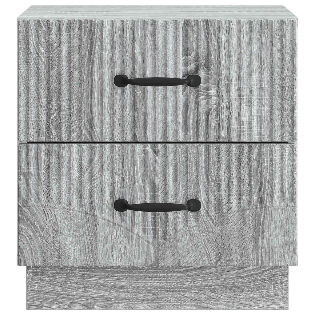 Nachttisch 2 pcs Graues Sonoma 43 x 34,5 x 44,5 cm