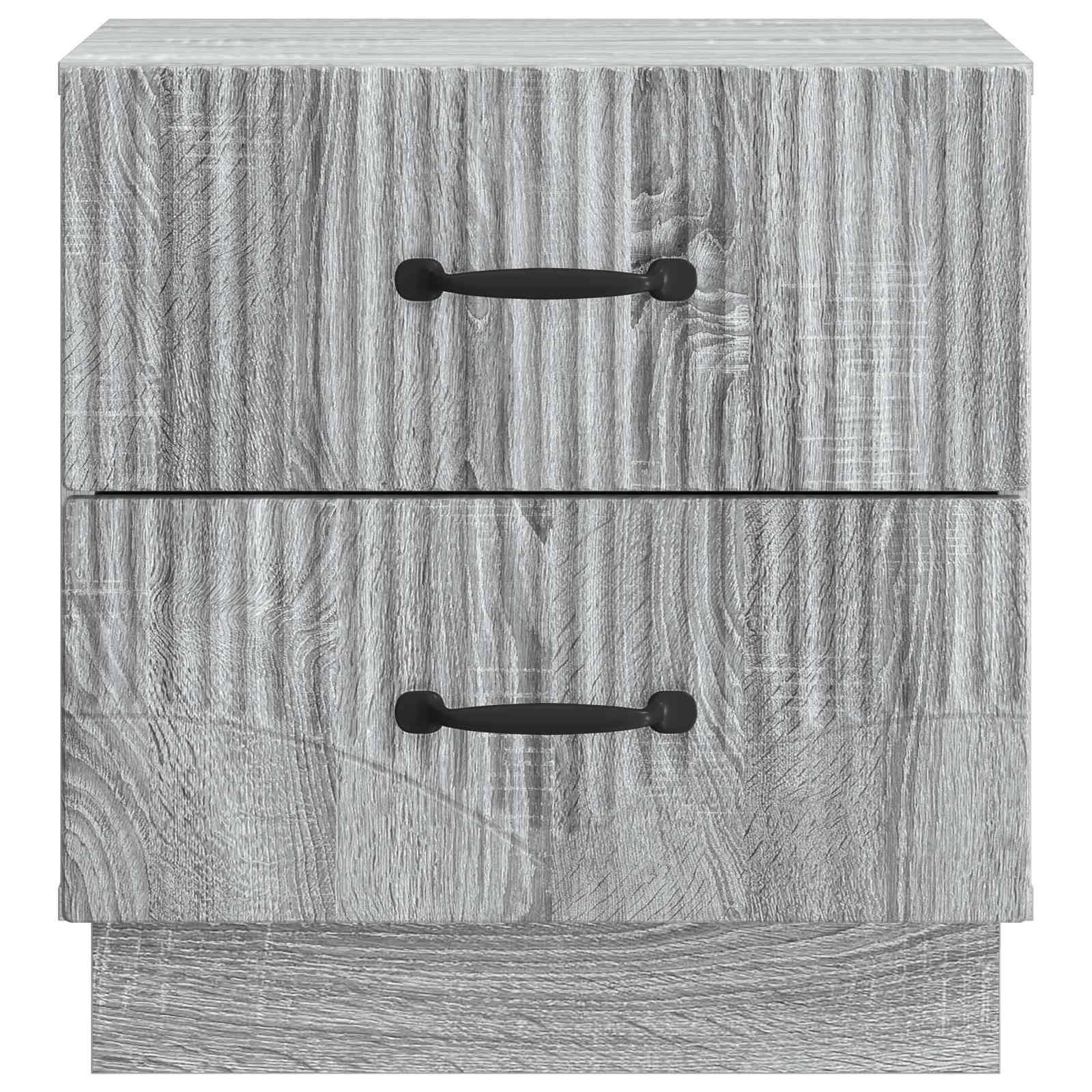 Nachttisch 2 pcs Graues Sonoma 43 x 34,5 x 44,5 cm