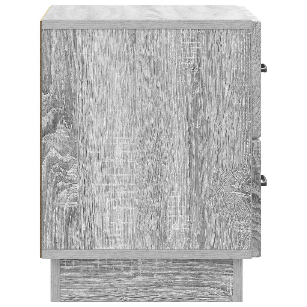 Nachttisch 2 pcs Graues Sonoma 43 x 34,5 x 44,5 cm