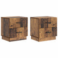 Nachttisch 2 pcs Altholz 43 x 34,5 x 44,5 cm Holzwerkstoff
