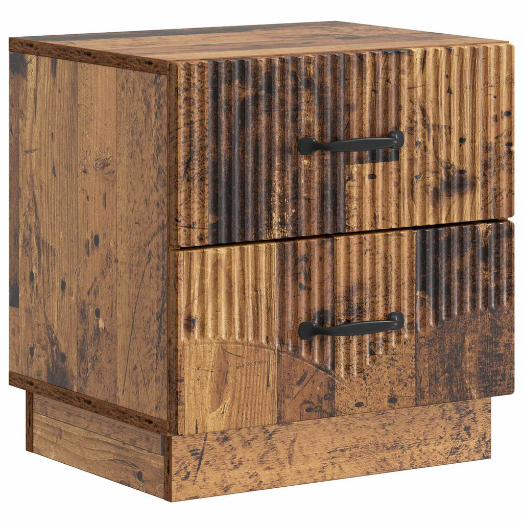 Nachttisch 2 pcs Altholz 43 x 34,5 x 44,5 cm Holzwerkstoff