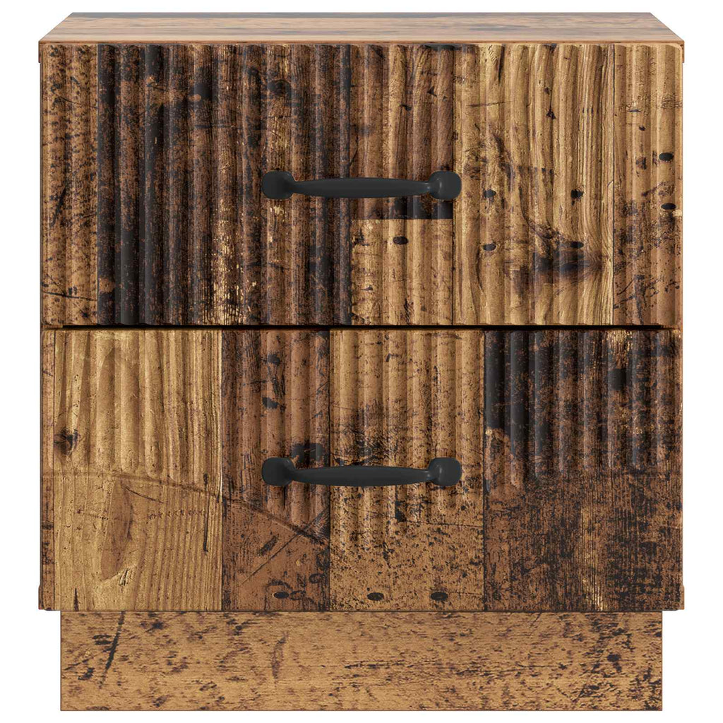 Nachttisch 2 pcs Altholz 43 x 34,5 x 44,5 cm Holzwerkstoff