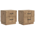 Nachttisch 2 pcs Artisan-Eiche 43 x 34,5 x 44,5 cm
