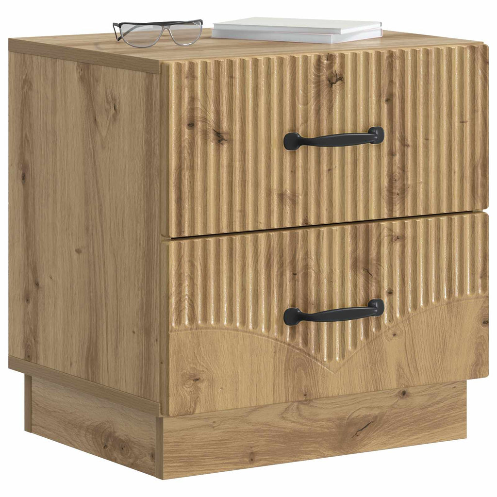 Nachttisch 2 pcs Artisan-Eiche 43 x 34,5 x 44,5 cm