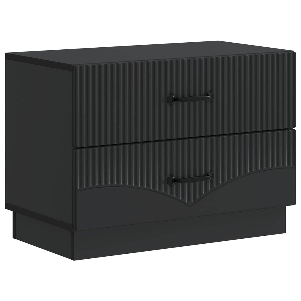 Nachttisch Schwarz 62 x 34,5 x 44,5 cm Holzwerkstoff