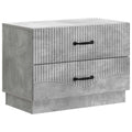 Nachttisch Betongrau 62 x 34,5 x 44,5 cm Holzwerkstoff