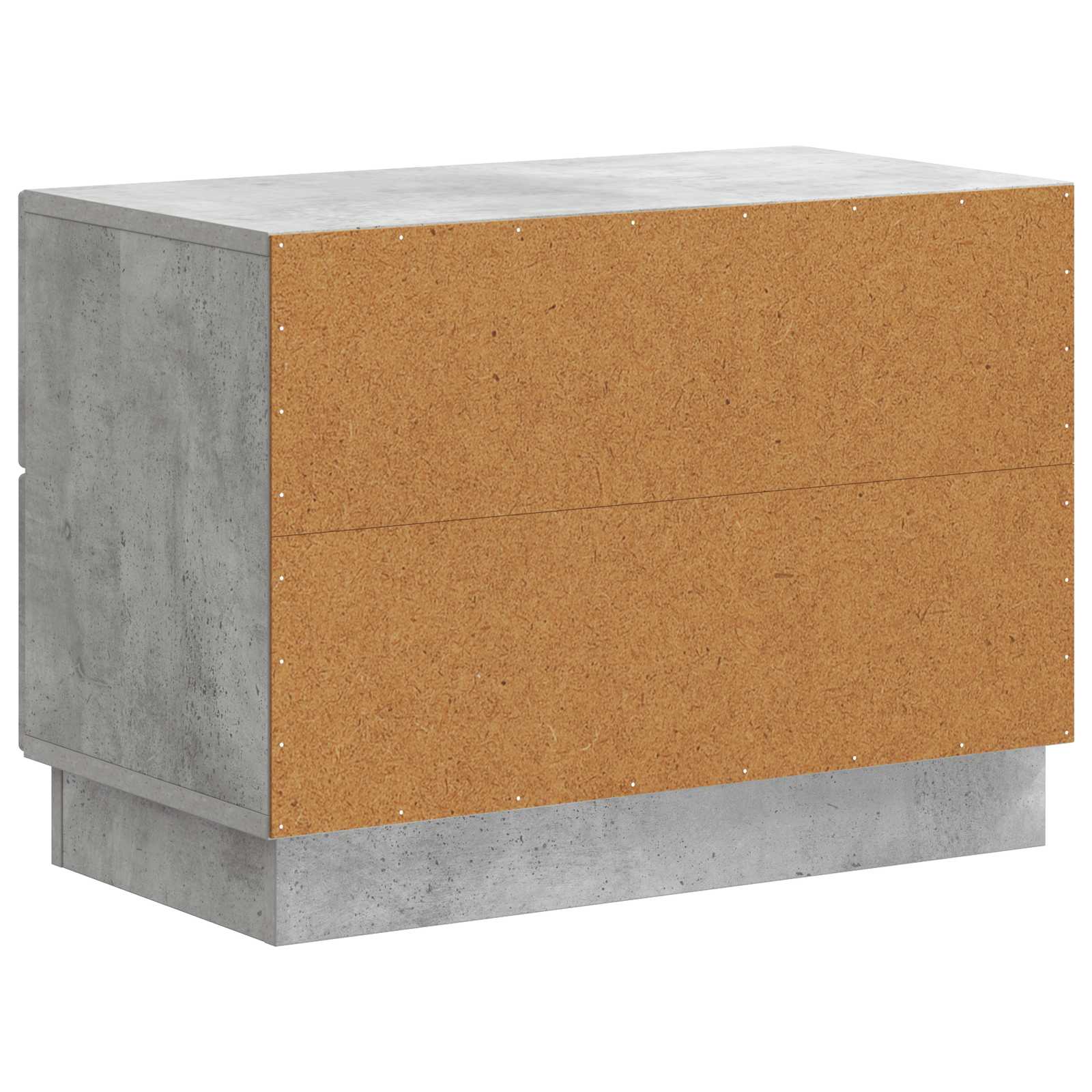 Nachttisch Betongrau 62 x 34,5 x 44,5 cm Holzwerkstoff