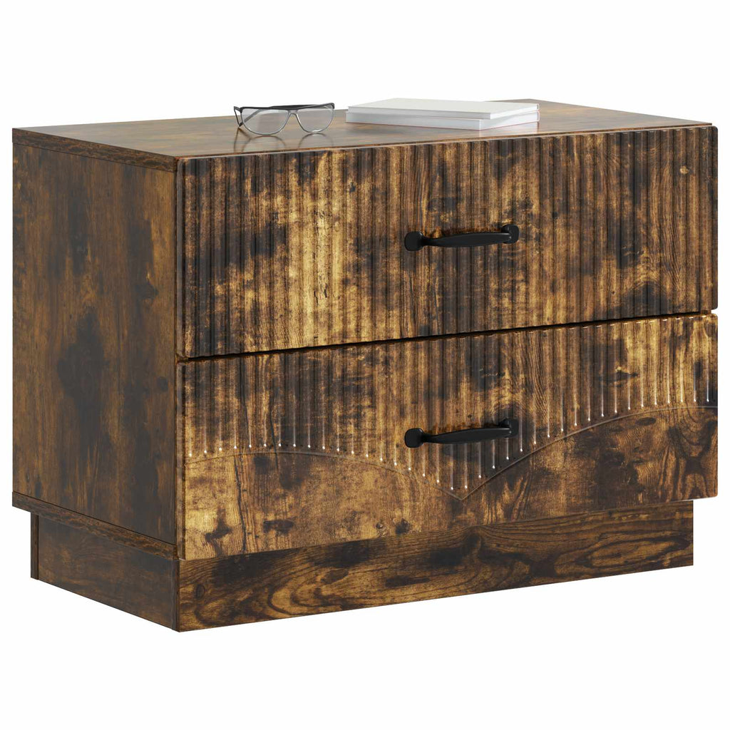 Nachttisch Geräucherte Eiche 62 x 34,5 x 44,5 cm Holzwerkstoff