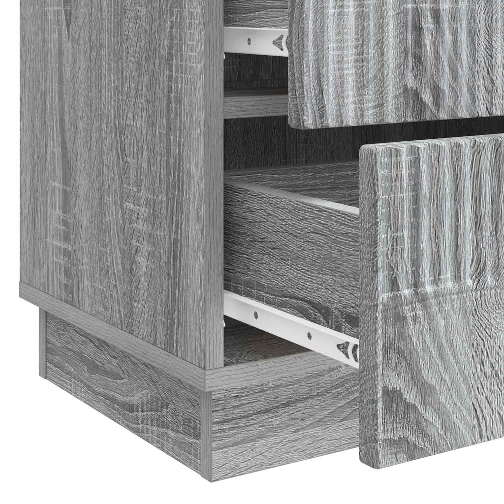 Nachttisch Graues Sonoma 62 x 34,5 x 44,5 cm Holzwerkstoff