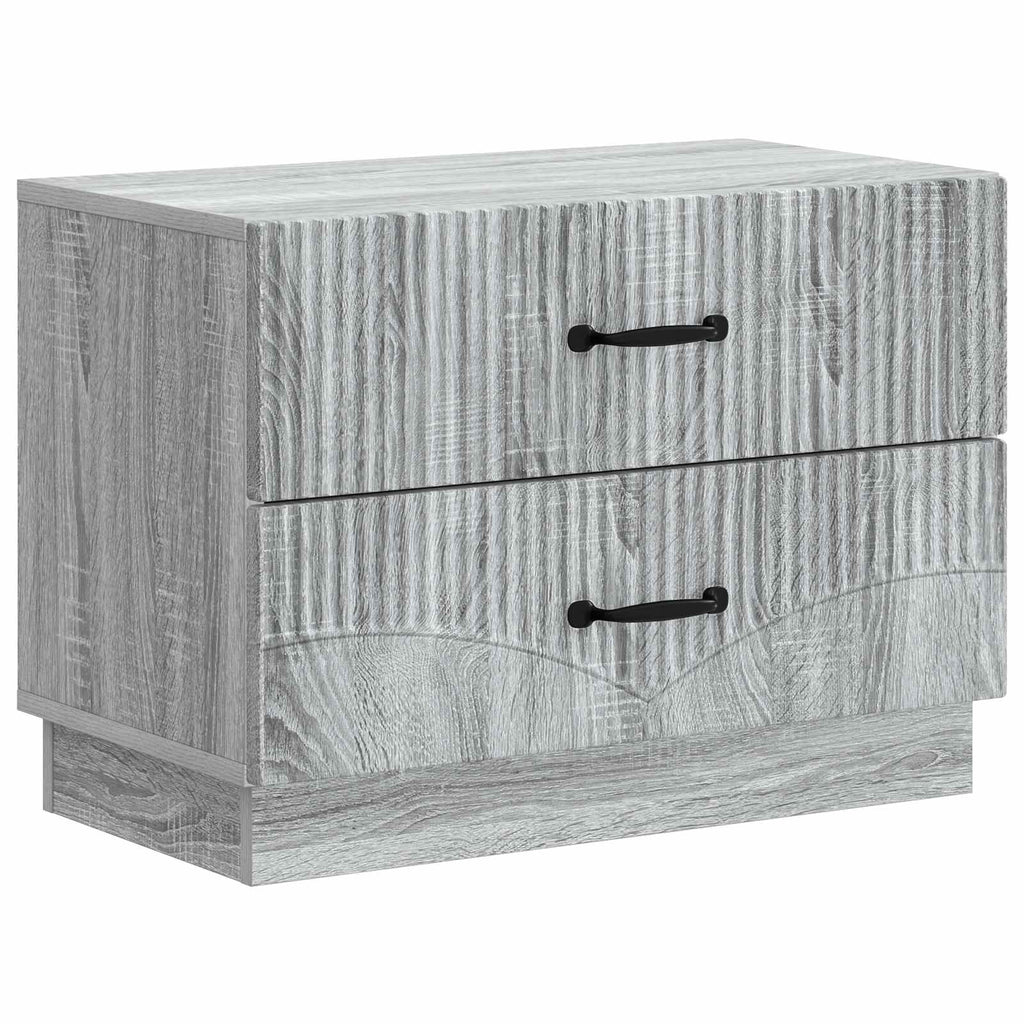 Nachttisch Graues Sonoma 62 x 34,5 x 44,5 cm Holzwerkstoff