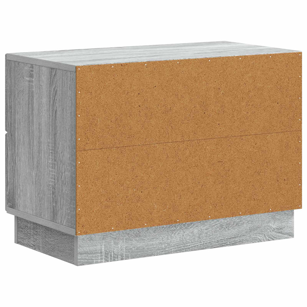 Nachttisch Graues Sonoma 62 x 34,5 x 44,5 cm Holzwerkstoff