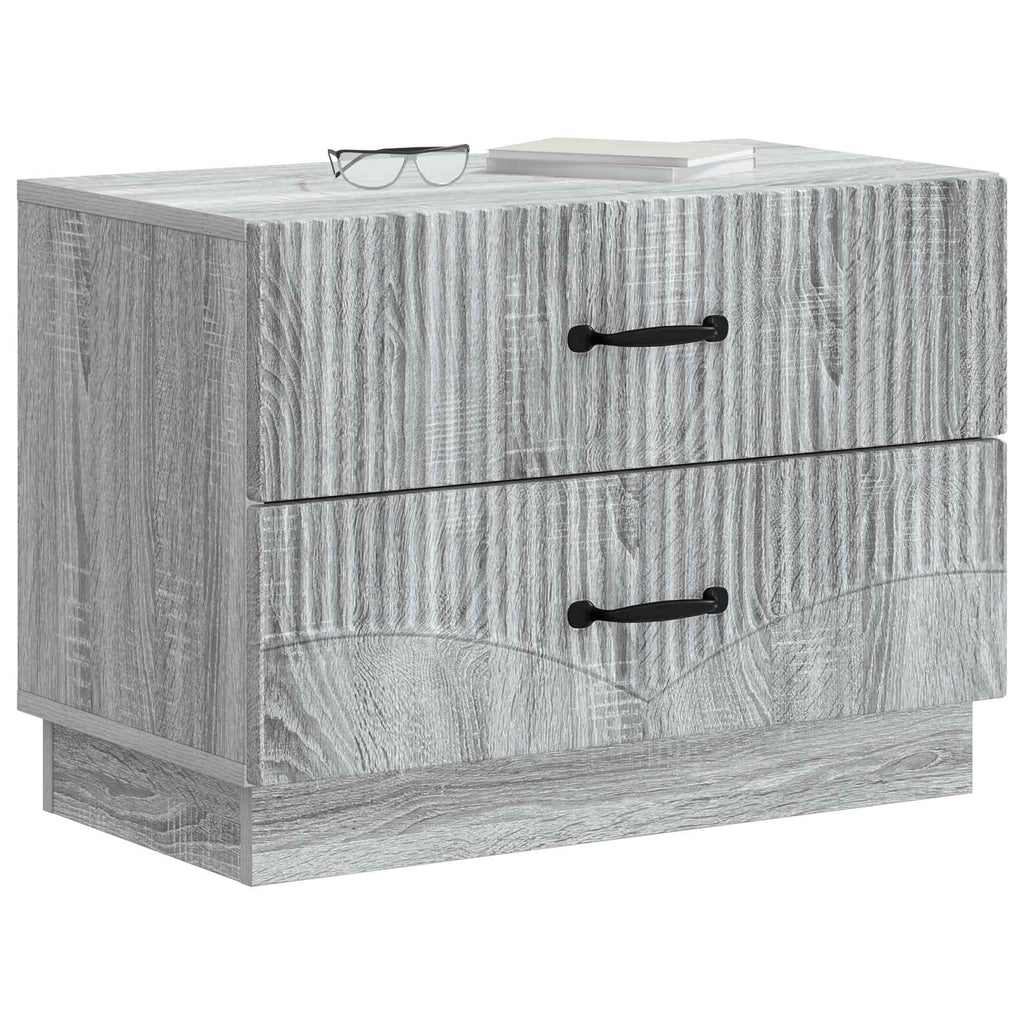 Nachttisch Graues Sonoma 62 x 34,5 x 44,5 cm Holzwerkstoff